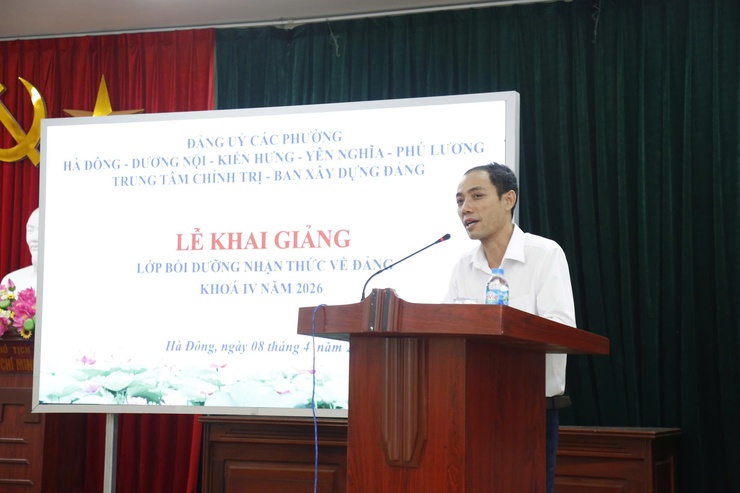 Khai giảng lớp bồi dưỡng nhận thức về Đảng khóa IV năm 2026- Ảnh 1.