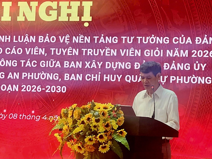 Phường Giảng Võ phát động hai Cuộc thi chính luận và Báo cáo viên năm 2026; Ký kết các Chương trình phối hợp công tác giữa Ban Xây dựng Đảng Đảng ủy và UBND phường, Công an phường, Ban Chỉ huy Quân sự phường giai đoạn 2026-2030- Ảnh 2.