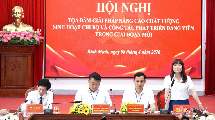 Xã Bình Minh tọa đàm giải pháp nâng cao chất lượng sinh hoạt chi bộ và công tác phát triển đảng viên trong giai đoạn mới- Ảnh 8.