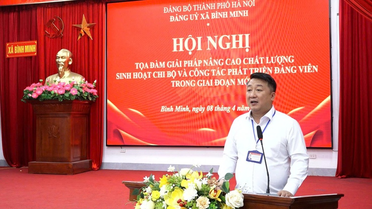 Xã Bình Minh tọa đàm giải pháp nâng cao chất lượng sinh hoạt chi bộ và công tác phát triển đảng viên trong giai đoạn mới- Ảnh 9.