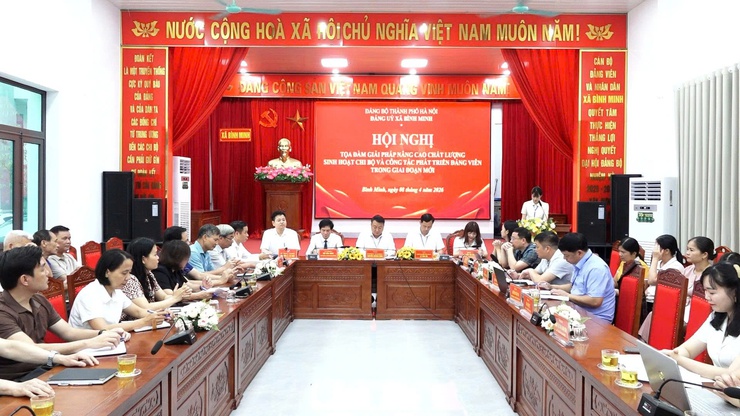 Xã Bình Minh tọa đàm giải pháp nâng cao chất lượng sinh hoạt chi bộ và công tác phát triển đảng viên trong giai đoạn mới- Ảnh 1.
