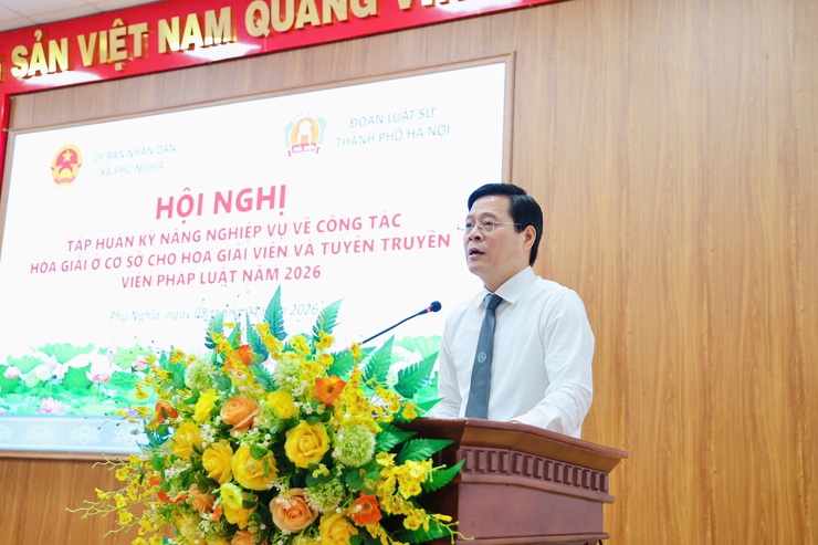 Hội nghị tập huấn, bồi dưỡng kiến thức, pháp luật, kỹ năng hòa giải ở cơ sở cho đội ngũ Hòa giải viên và Tuyên truyền viên pháp luật- Ảnh 5.