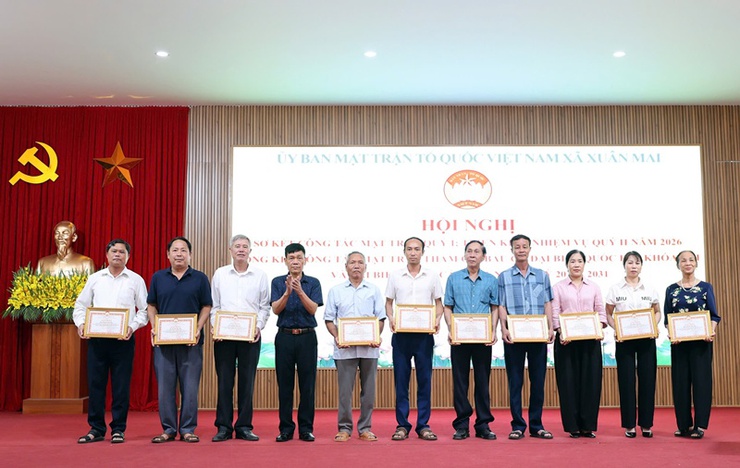 MTTQ Việt Nam xã Xuân Mai: sơ kết công tác Mặt trận quý I, tổng kết công tác Mặt trận tham gia bầu cử- Ảnh 8.