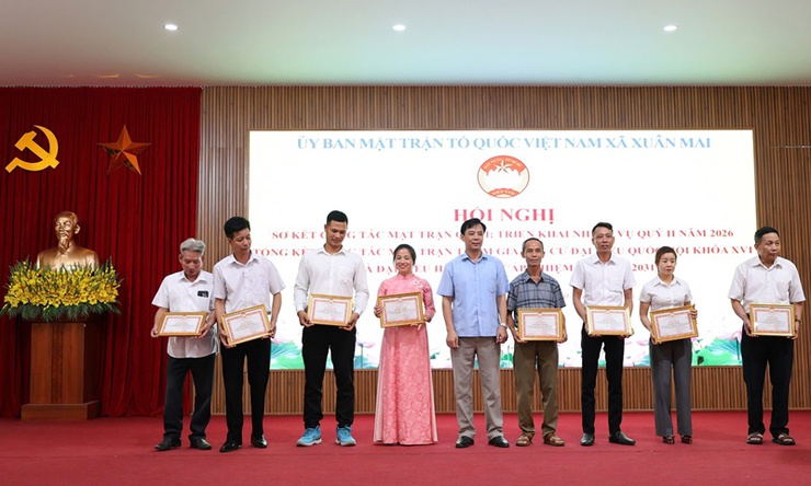 MTTQ Việt Nam xã Xuân Mai: sơ kết công tác Mặt trận quý I, tổng kết công tác Mặt trận tham gia bầu cử- Ảnh 10.