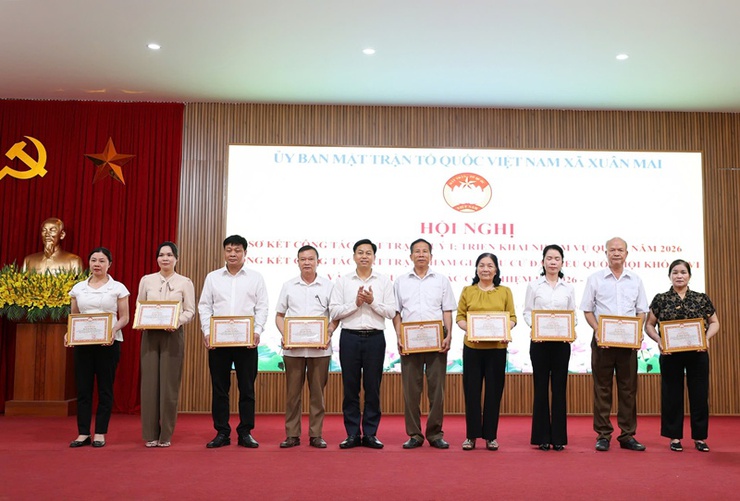 MTTQ Việt Nam xã Xuân Mai: sơ kết công tác Mặt trận quý I, tổng kết công tác Mặt trận tham gia bầu cử- Ảnh 11.