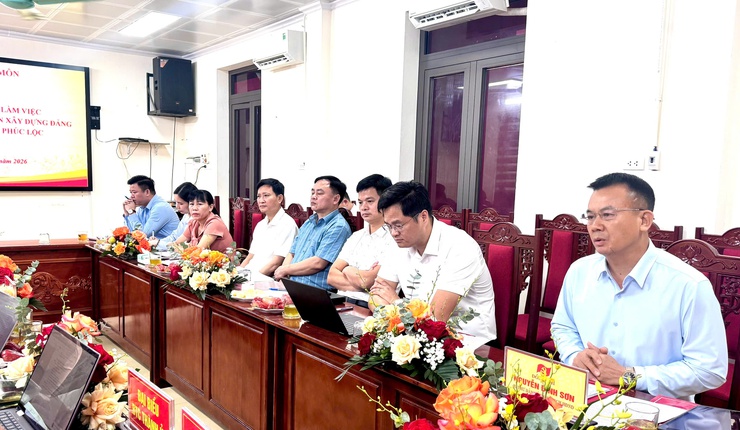 Ban Tổ chức Thành ủy Hà Nội làm việc với các xã Hát Môn, Phúc Thọ, Phúc Lộc- Ảnh 3.