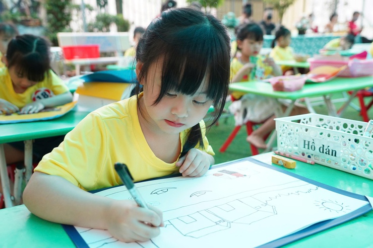 Hội thi “Bé khéo tay” tại Trường Mầm non Chương Mỹ- Ảnh 7.