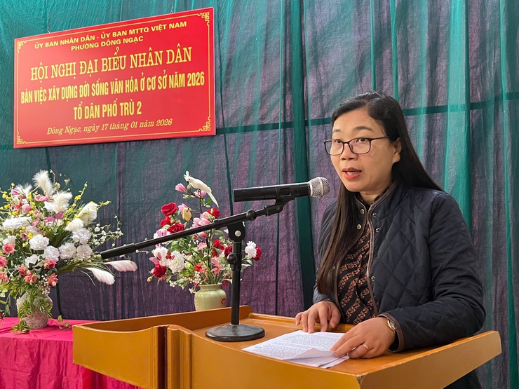 Phường Đông Ngạc có nhiều đổi mới trong việc tổ chức Hội nghị đại biểu Nhân dân bàn việc xây dựng đời sống văn hóa năm 2026- Ảnh 3.