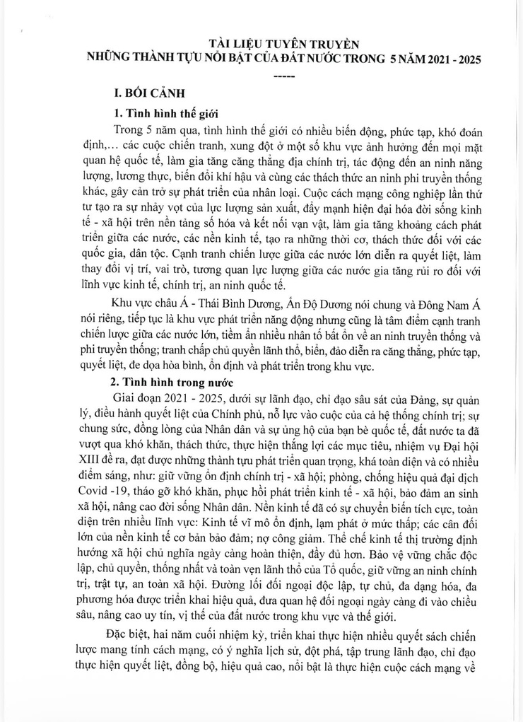Xã Sóc Sơn tuyên truyền những thành tựu nổi bật của đất nước trong 5 năm 2021-2025- Ảnh 1.