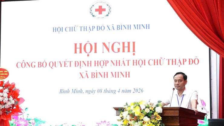 HỘI NGHỊ CÔNG BỐ QUYẾT ĐỊNH HỢP NHẤT HỘI CHỮ THẬP ĐỎ XÃ BÌNH MINH- Ảnh 3.