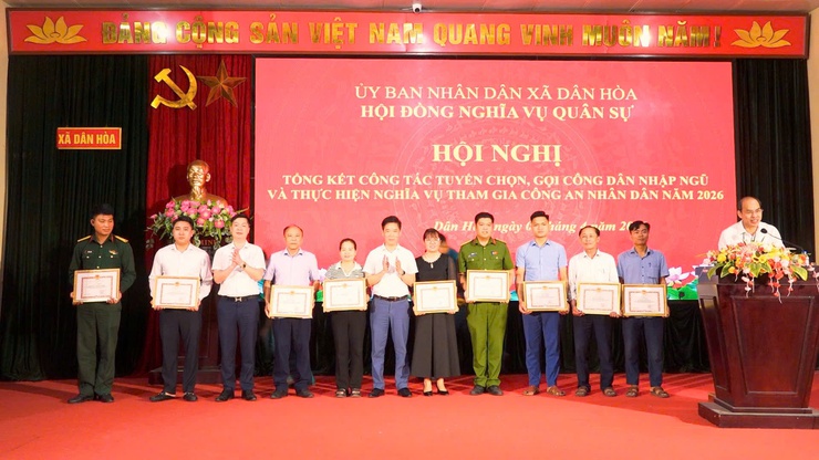 DÂN HÒA TỔNG KẾT CÔNG TÁC TUYỂN QUÂN NĂM 2026.- Ảnh 8.