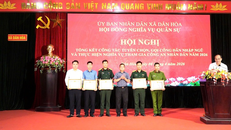 DÂN HÒA TỔNG KẾT CÔNG TÁC TUYỂN QUÂN NĂM 2026.- Ảnh 9.