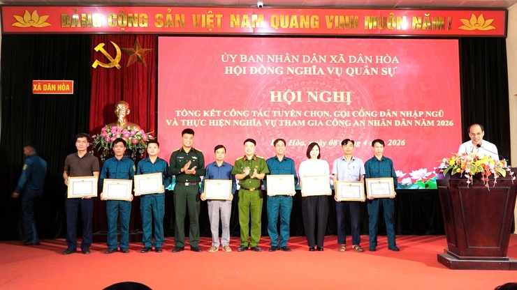 DÂN HÒA TỔNG KẾT CÔNG TÁC TUYỂN QUÂN NĂM 2026.- Ảnh 10.