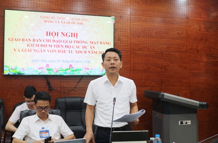 Quốc Oai quyết liệt tháo gỡ  khó khăn  tron côn tác giải phóng mặt bằng, thúc đẩy tiến độ dự án và giải ngân vốn đầu tư công năm 2026- Ảnh 2.