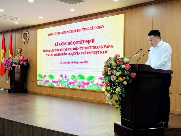 ĐẢNG ỦY DOANH NGHIỆP PHƯỜNG CẦU GIẤY CÔNG BỐ THÀNH LẬP 02 CHI BỘ MỚI, TRIỂN KHAI NHIỆM VỤ TRỌNG TÂM QUÝ II/2026- Ảnh 2.