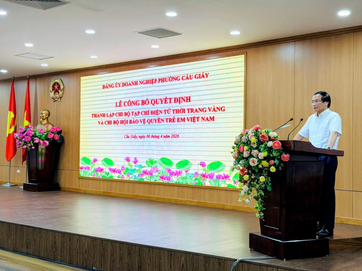 ĐẢNG ỦY DOANH NGHIỆP PHƯỜNG CẦU GIẤY CÔNG BỐ THÀNH LẬP 02 CHI BỘ MỚI, TRIỂN KHAI NHIỆM VỤ TRỌNG TÂM QUÝ II/2026- Ảnh 1.