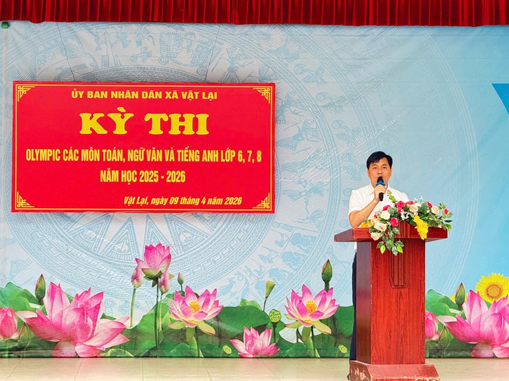 Xã Vật Lại tổ chức khai mạc Kỳ thi Olympic lớp 6, 7, 8 môn Toán, Ngữ Văn,Tiếng Anh năm học 2025 – 2026- Ảnh 3.