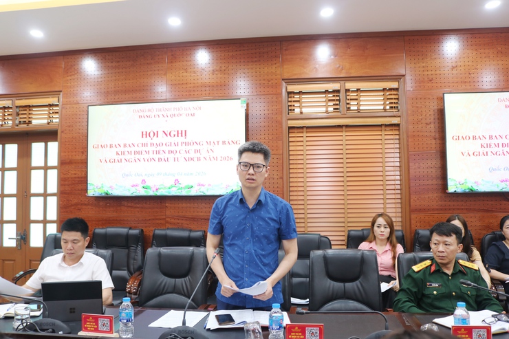 Quốc Oai quyết liệt tháo gỡ  khó khăn  tron côn tác giải phóng mặt bằng, thúc đẩy tiến độ dự án và giải ngân vốn đầu tư công năm 2026- Ảnh 4.