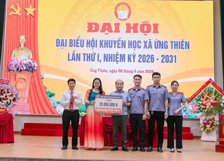 Đại hội đại biểu Hội Khuyến học xã Ứng Thiên lần thứ I, nhiệm kỳ 2026-2031- Ảnh 9.