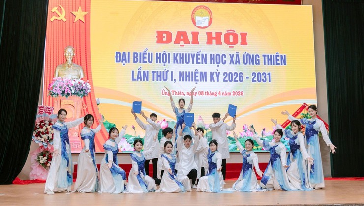 Đại hội đại biểu Hội Khuyến học xã Ứng Thiên lần thứ I, nhiệm kỳ 2026-2031- Ảnh 13.