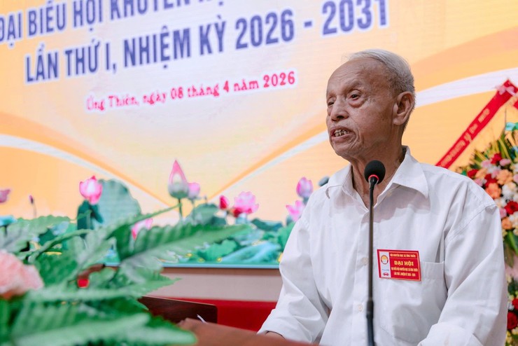 Đại hội đại biểu Hội Khuyến học xã Ứng Thiên lần thứ I, nhiệm kỳ 2026-2031- Ảnh 3.