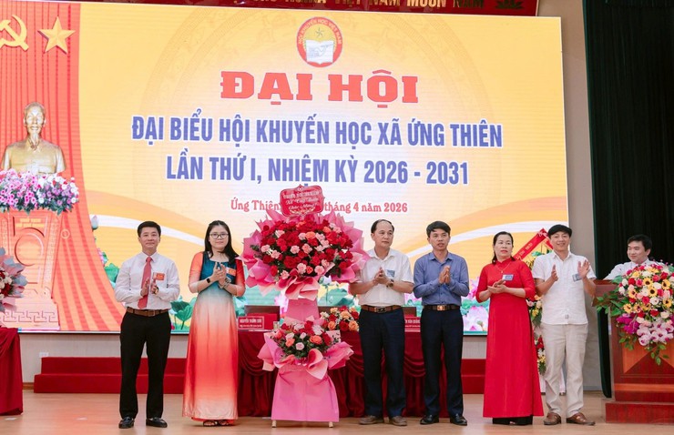 Đại hội đại biểu Hội Khuyến học xã Ứng Thiên lần thứ I, nhiệm kỳ 2026-2031- Ảnh 12.