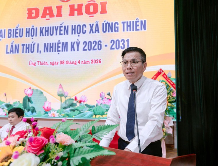 Đại hội đại biểu Hội Khuyến học xã Ứng Thiên lần thứ I, nhiệm kỳ 2026-2031- Ảnh 7.