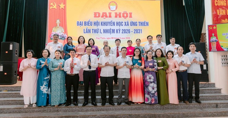 Đại hội đại biểu Hội Khuyến học xã Ứng Thiên lần thứ I, nhiệm kỳ 2026-2031- Ảnh 11.