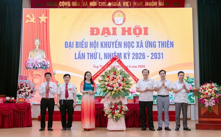 Đại hội đại biểu Hội Khuyến học xã Ứng Thiên lần thứ I, nhiệm kỳ 2026-2031- Ảnh 14.