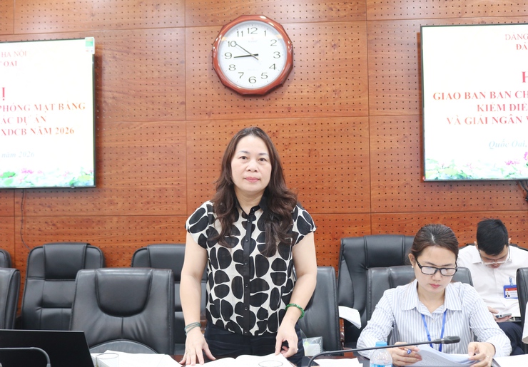 Quốc Oai quyết liệt tháo gỡ  khó khăn  tron côn tác giải phóng mặt bằng, thúc đẩy tiến độ dự án và giải ngân vốn đầu tư công năm 2026- Ảnh 7.