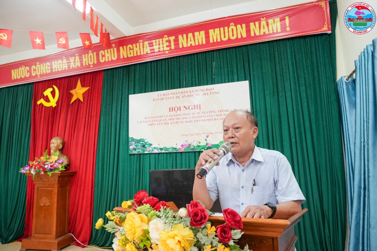 HỘI NGHỊ BÀN GIAO, ĐƯA VÀO KHAI THÁC SỬ DỤNG CÔNG TRÌNH CẢI TẠO AO MIẾU – THÔN YÊN NỘI, XÃ HƯNG ĐẠO- Ảnh 7.