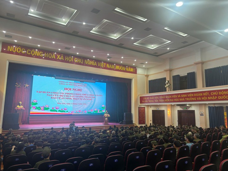 Tăng cường tuyên truyền, tập huấn nghiệp vụ cho lực lượng tham gia bảo vệ An ninh ở cơ sở trên địa bàn phường Kim Liên- Ảnh 1.