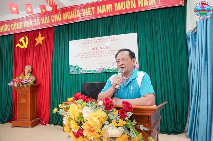 HỘI NGHỊ BÀN GIAO, ĐƯA VÀO KHAI THÁC SỬ DỤNG CÔNG TRÌNH CẢI TẠO AO MIẾU – THÔN YÊN NỘI, XÃ HƯNG ĐẠO- Ảnh 8.