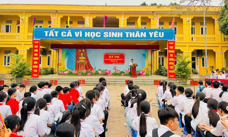 Xã Vật Lại tổ chức khai mạc Kỳ thi Olympic lớp 6, 7, 8 môn Toán, Ngữ Văn,Tiếng Anh năm học 2025 – 2026- Ảnh 1.