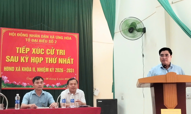6/6 TỔ ĐẠI BIỂU HĐND XÃ ỨNG HÒA TIẾP XÚC CỬ TRI SAU KỲ HỌP THỨ NHẤT, NHIỆM KỲ 2026 – 2031.- Ảnh 2.