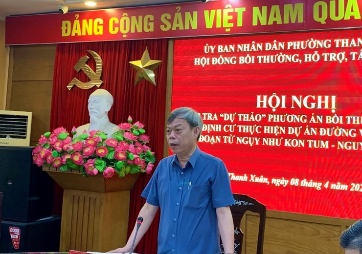 Phường Thanh Xuân: Thẩm tra dự thảo phương án bồi thường, hỗ trợ và tái định cư thực hiện dự án đường Vành đai 2,5 đoạn Ngụy Như Kon Tum - Nguyễn Trãi- Ảnh 3.