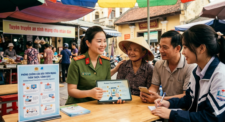 Công an xã Ô Diên cảnh báo nguy cơ phát sinh tội phạm từ các hội nhóm “tín dụng đen” trên mạng- Ảnh 1.