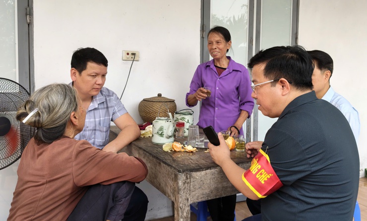 Đoài Phương cưỡng chế xử lý vi phạm đất đai tại thôn Khoang Sau và Vạn An- Ảnh 1.