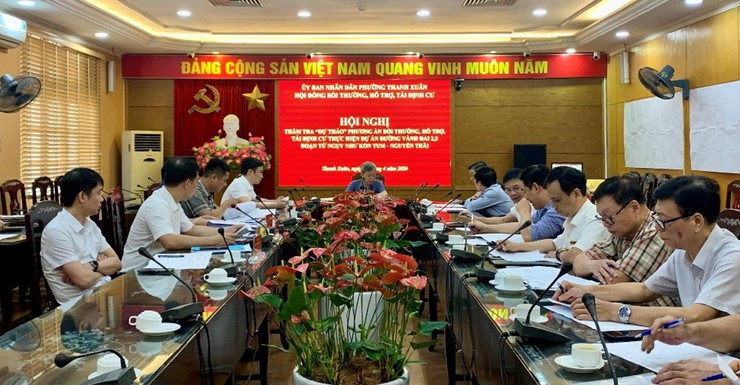Phường Thanh Xuân: Thẩm tra dự thảo phương án bồi thường, hỗ trợ và tái định cư thực hiện dự án đường Vành đai 2,5 đoạn Ngụy Như Kon Tum - Nguyễn Trãi- Ảnh 1.