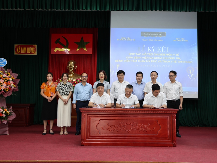 Tam Hưng ký kết hợp tác hỗ trợ chuyên môn với các bệnh viện tuyến trên- Ảnh 1.