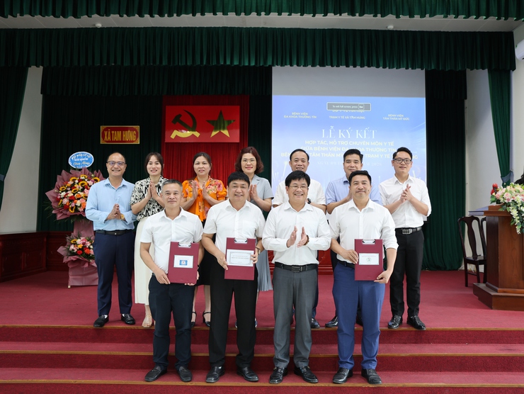 Tam Hưng ký kết hợp tác hỗ trợ chuyên môn với các bệnh viện tuyến trên- Ảnh 2.