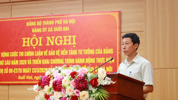 Xã Suối Hai triển khai Cuộc thi chính luận bảo vệ nền tảng tư tưởng của Đảng và Chương trình hành động thực hiện Chỉ thị số 09-CT/TU.- Ảnh 3.