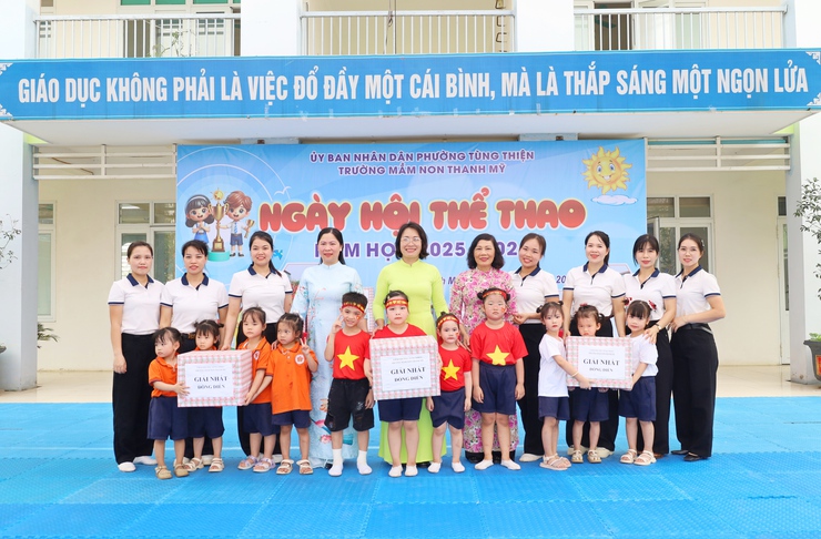 Sôi nổi ngày hội thể thao năm học 2025–2026 tại Trường Mầm non Thanh Mỹ- Ảnh 5.