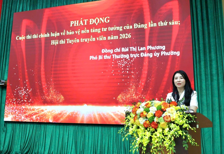 Phường Xuân Đỉnh phát động Cuộc thi chính luận bảo vệ nền tảng tư tưởng của Đảng và Hội thi tuyên truyền viên năm 2026- Ảnh 3.