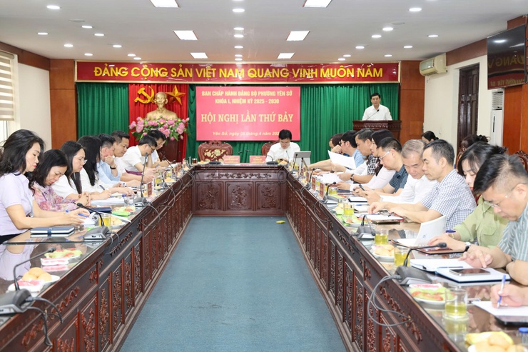 Ban Chấp hành Đảng bộ Phường tổ chức Hội nghị lần thứ 7, nhiệm kỳ 2025-2030- Ảnh 1.