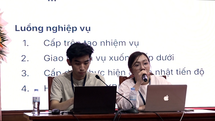 Xã Mỹ Đức đào tạo, hướng dẫn sử dụng Hệ thống HanoiWork- Ảnh 2.