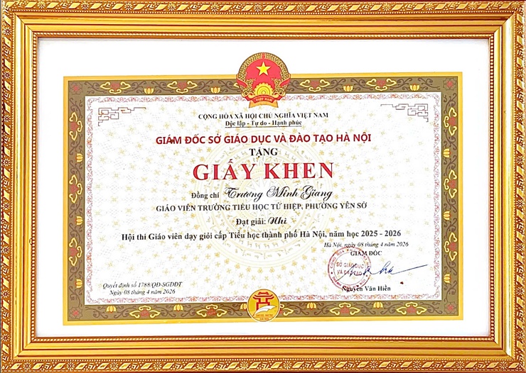 Tổng kết cuộc thi giáo viên dạy giỏi Thành phố
cấp tiểu học năm học 2025 – 2026- Ảnh 5.