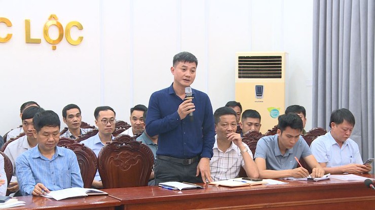 UBND xã Phúc Lộc tổ chức Hội nghị làm việc với các nhà thầu đẩy nhanh tiến độ thi công và giải ngân các dự án trên địa bàn xã- Ảnh 8.