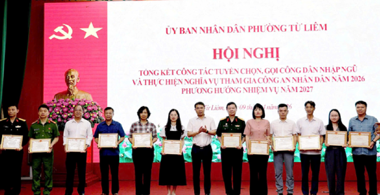 Phường Từ Liêm nâng cao chất lượng tuyển quân, hoàn thành 100% chỉ tiêu năm 2026- Ảnh 1.