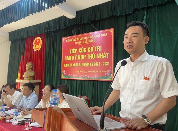 6/6 TỔ ĐẠI BIỂU HĐND XÃ ỨNG HÒA TIẾP XÚC CỬ TRI SAU KỲ HỌP THỨ NHẤT, NHIỆM KỲ 2026 – 2031.- Ảnh 5.